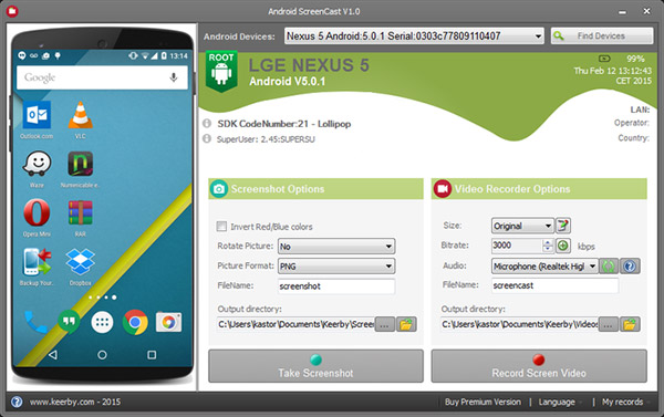 Screencast android