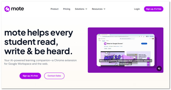 Mote Top Chrome Audio Capture Tool