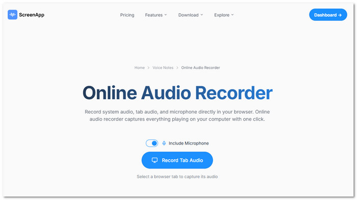 ScreenApp Top Chrome Audio Capture Tool