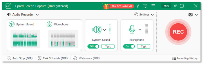 Tipard Screen Capture Best Audio Recording Software