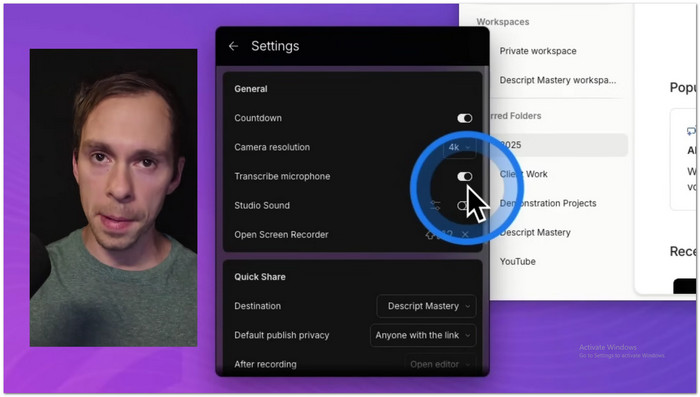 Descript Best Screen Recording Software
