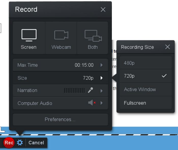 Screeencast Express Free Screen Recorders No Time Limit