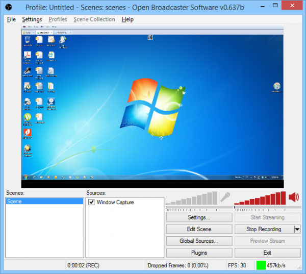 open screen broadcaster