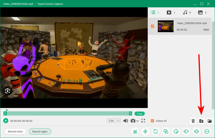 Tipard Save Recording