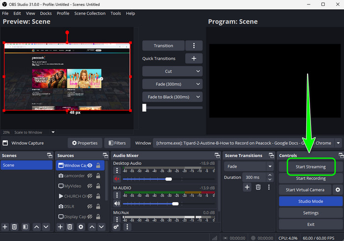 Start Recording OBS