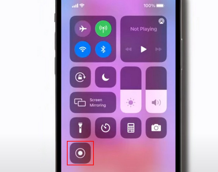 iPhone Open Screen Recorder