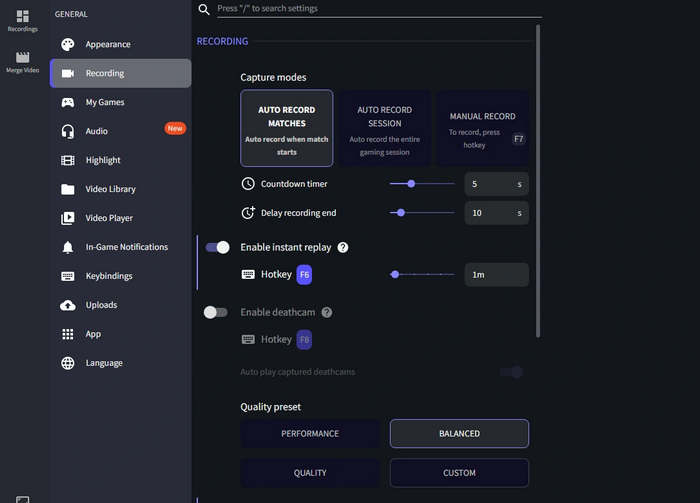 Adjust Settings In Insights Capture