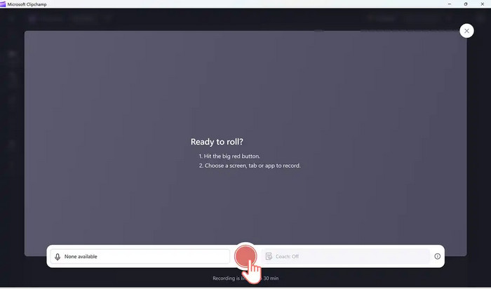 Microsoft Clipchamp Recorder