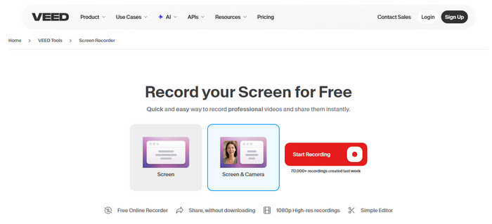 Veed Screen Recorder