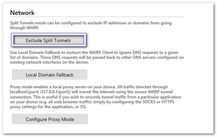 Change Warp Settings