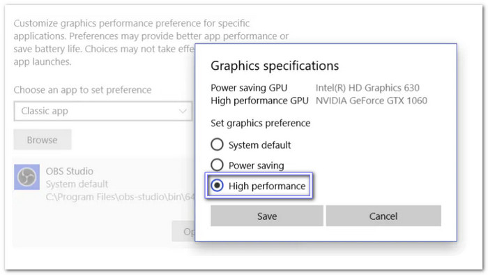 Change GPU