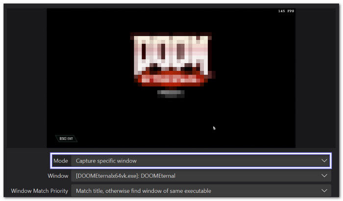 Pick Game Capture With A Specific Window