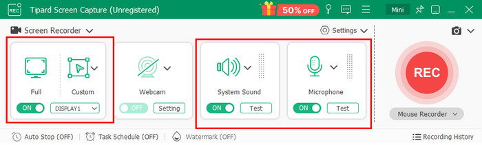 Start Recording With Audio