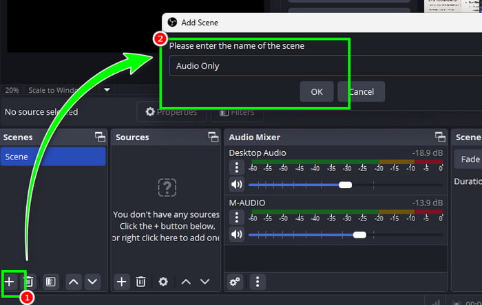 OBS Record Audio Only