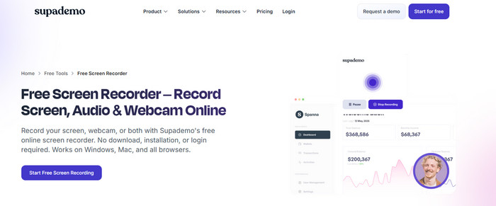 Supademo Free Screen Recorder