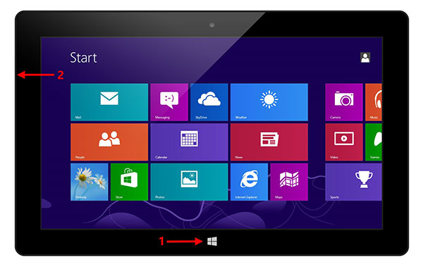 Tome una captura de pantalla en Surface Tablets