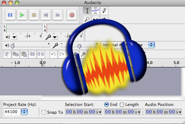 Capture Music av Audacity