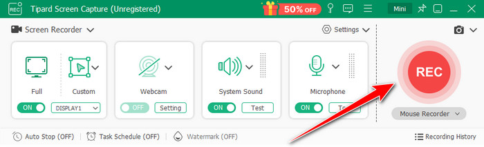Start Recording With Audio