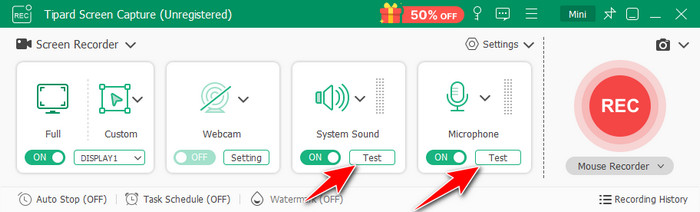 Test Audio Input Output