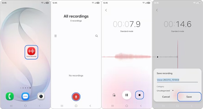 Record Voice Samsung