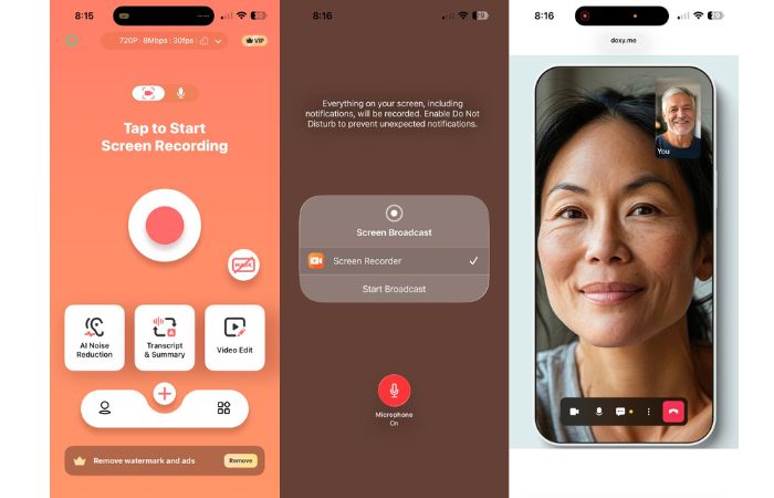 Record Session iPhone Android