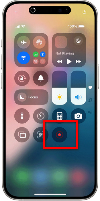 Screen Record Control Center