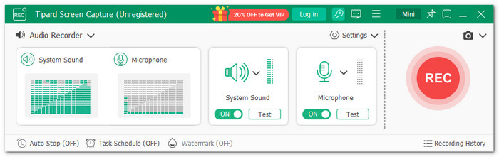 Tipard Screen Capture Best Alternative to Rev Online Voice Recorder