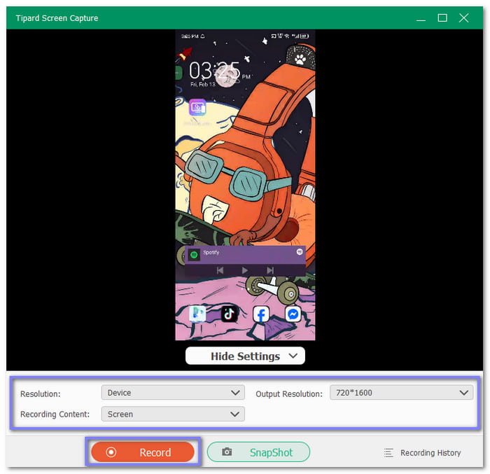 Start Recording Your Android Screen