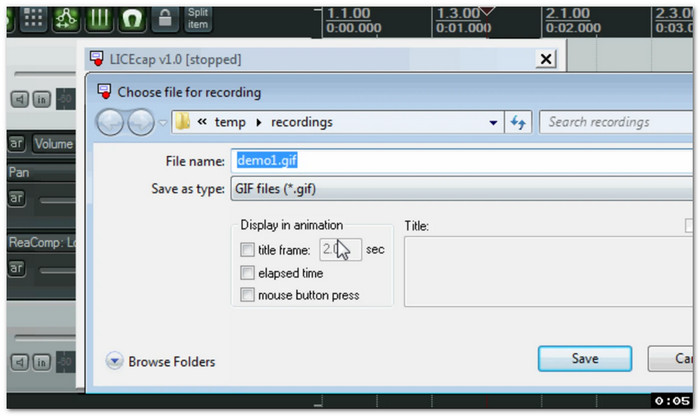 LICEcap Top Alternative to ScreenToGif