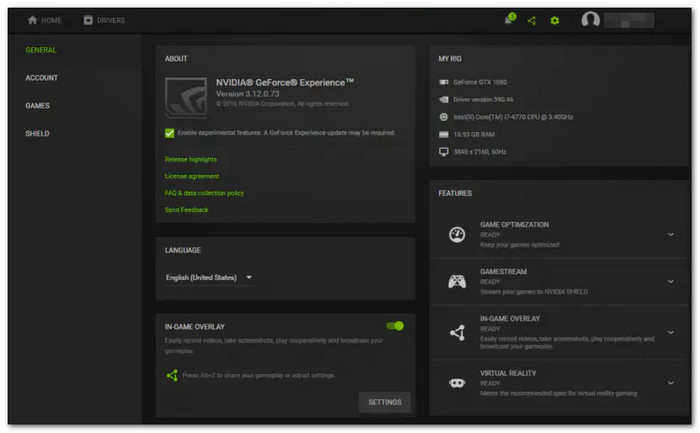 Configure Desktop Capture Settings