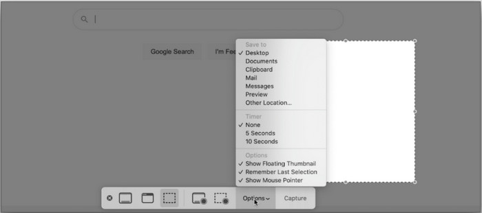 Built In Snipping MAC