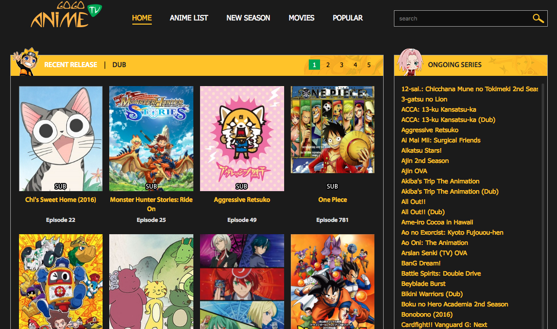 Cartoon Movies Website List