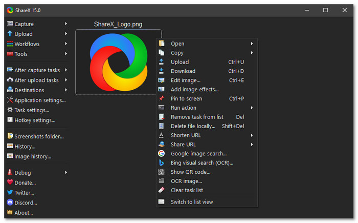 ShareX Best Alternatives to Windows Snipping Tool