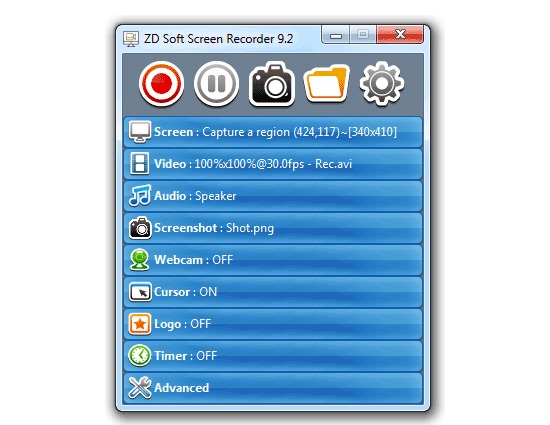 ZD Soft Screen Recorder 11.6.5 downloading