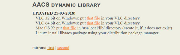 Bibliothèque de récupération VLC
