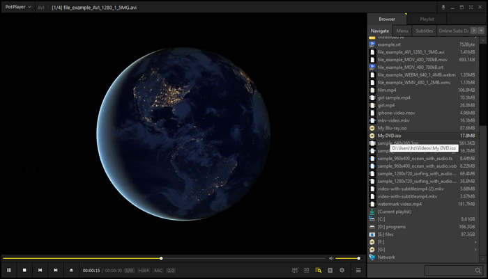 PotPlayer AVI Player