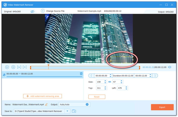 Tipard Video Converter Ultimate Odstranění vodoznaku