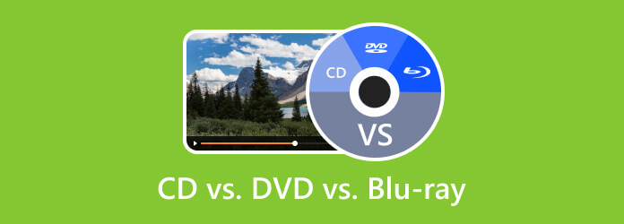 CD مقابل DVD cs Blu-ray