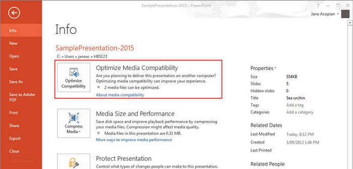 Optimize Media Compatibility