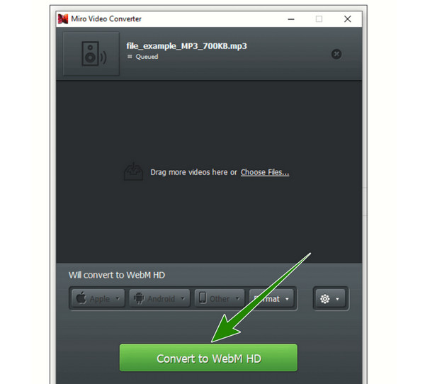 Miro Convert MP3 WEBM