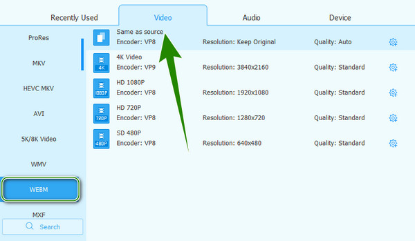 VCU اختر WEBM