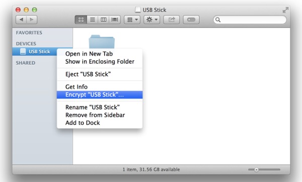 Finder ile şifrele