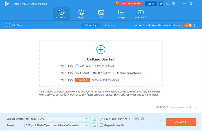 Tipard Video Converter Ultimate UI