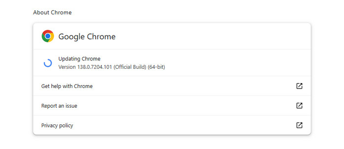 Update Browser Fix Youtube Black Screen