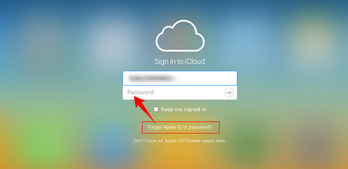 Esqueci a senha do iCloud