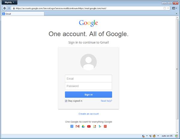 Google Account Recovery Page