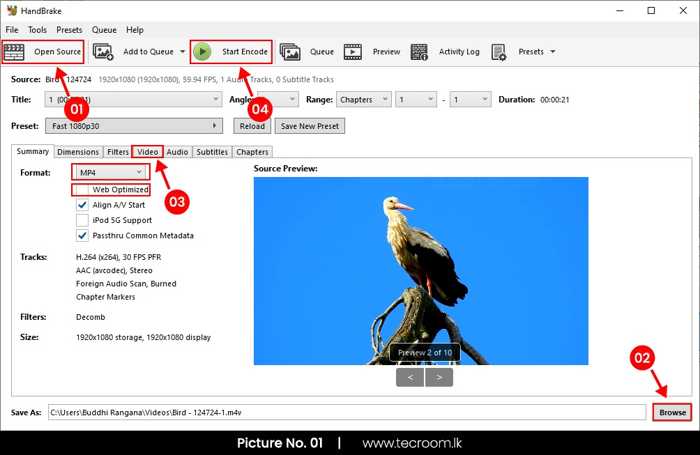 Handbrake Configure
