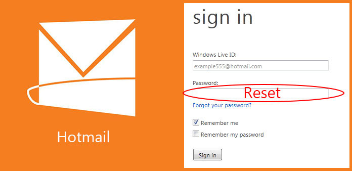 Réinitialisation du mot de passe Hotmail