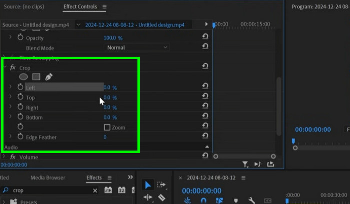 Crop The Video Premiere
