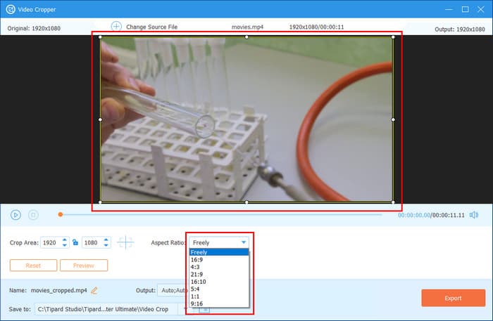 Start Cropping Video